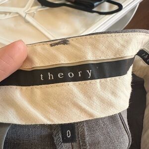 Theory gray work trousers. Size 0. Perfect condition.